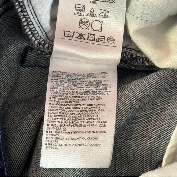 BANANA REPUBLIC. Blue Slim Boyfriend Jeans. Side 32. Unisex. Five Pocket… - Picture 8 of 11